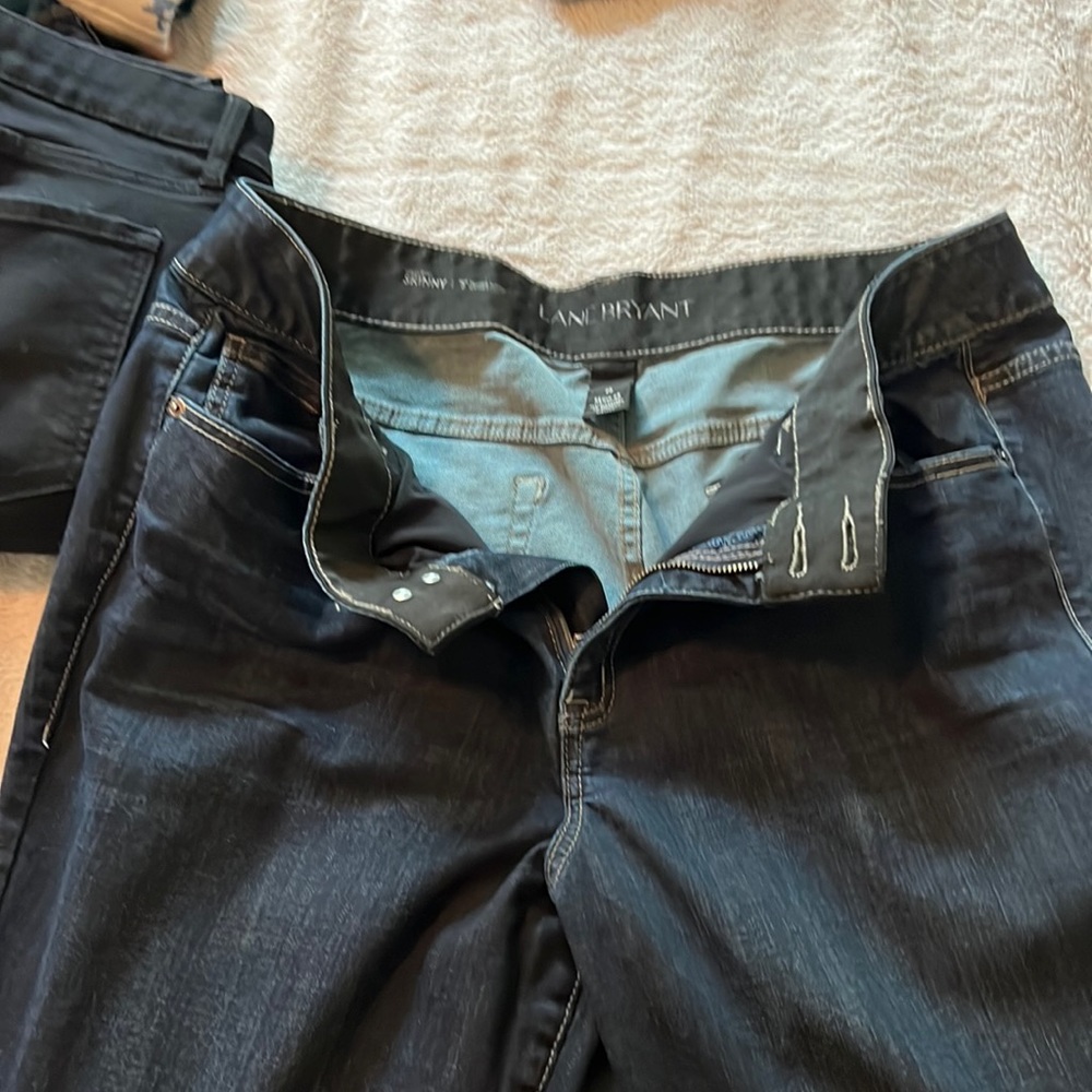 Lane Bryant high rise skinny jeans
